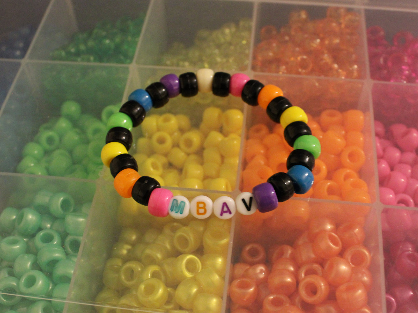Rainbow MBAV Kandi Bracelet