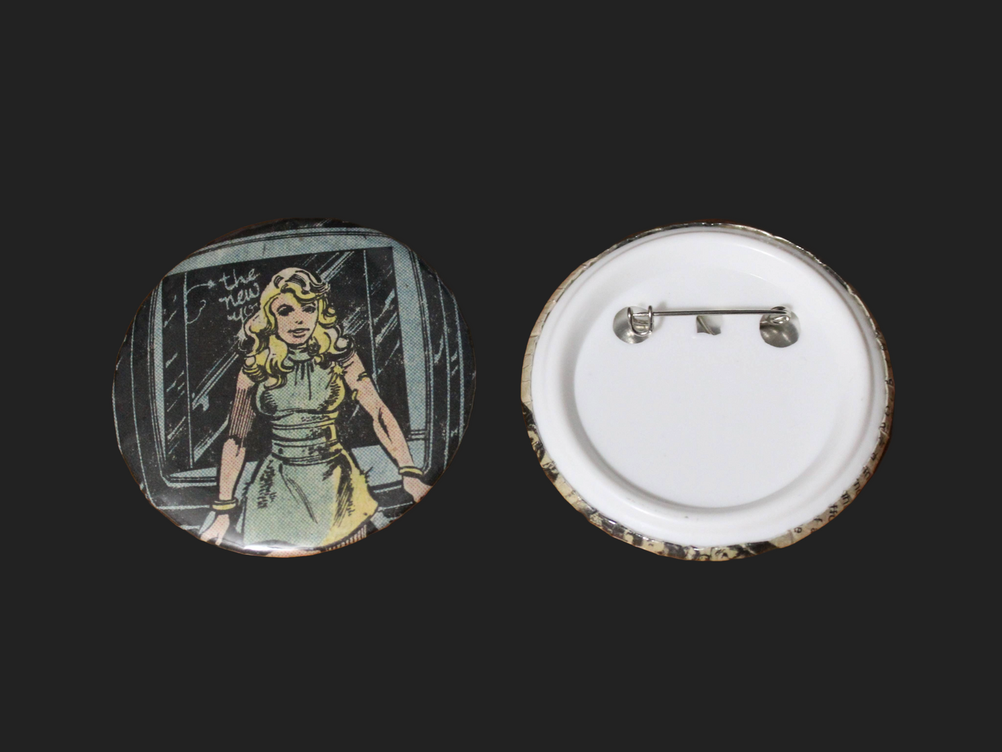 Comic Book Button/Badge (Random Selection)