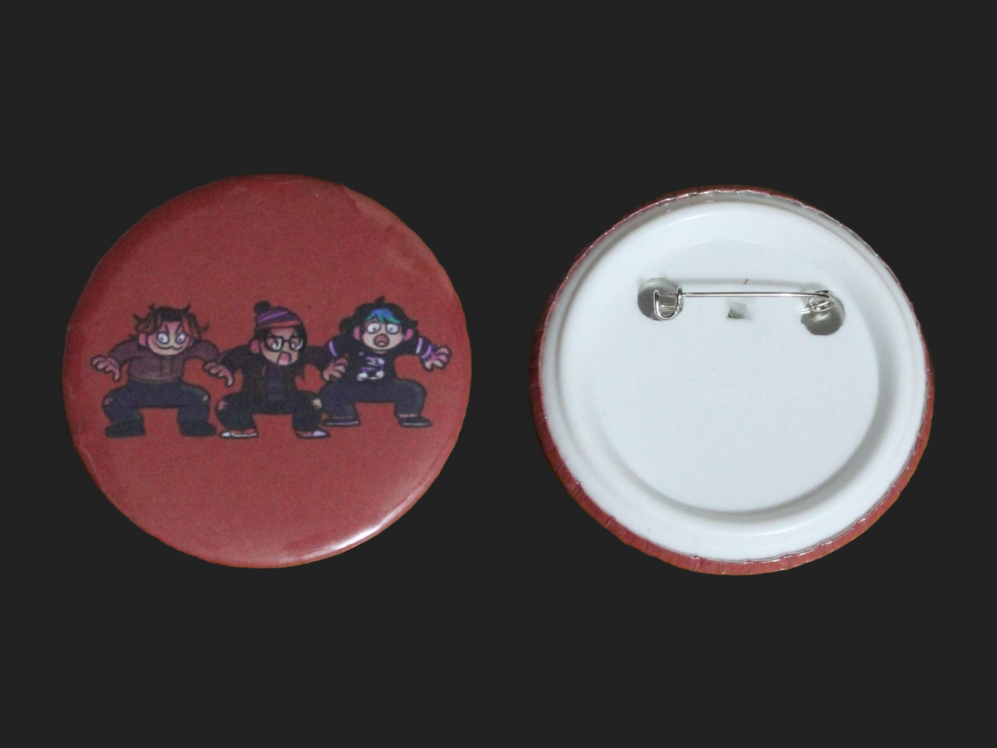 Vampy Wampy Campy Podcast Trio Button/Badge