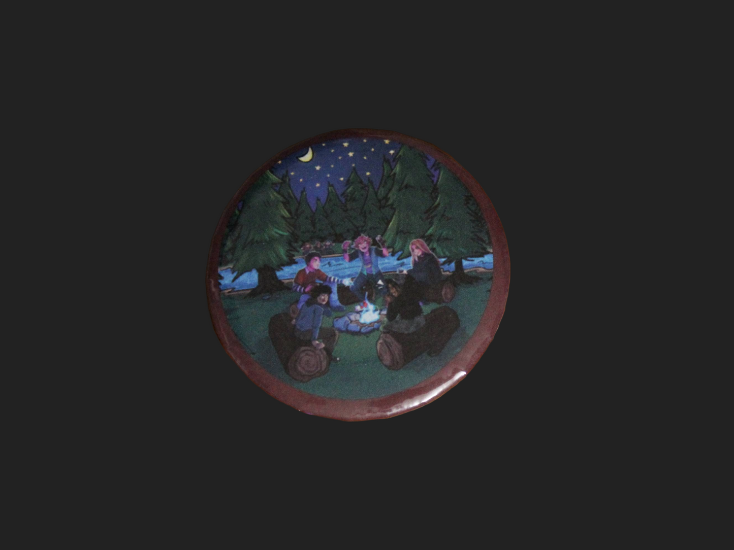 Vampy Wampy Campy Podcast Official Art Button/Badge